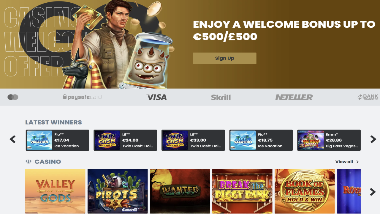 Gqbet Casino website